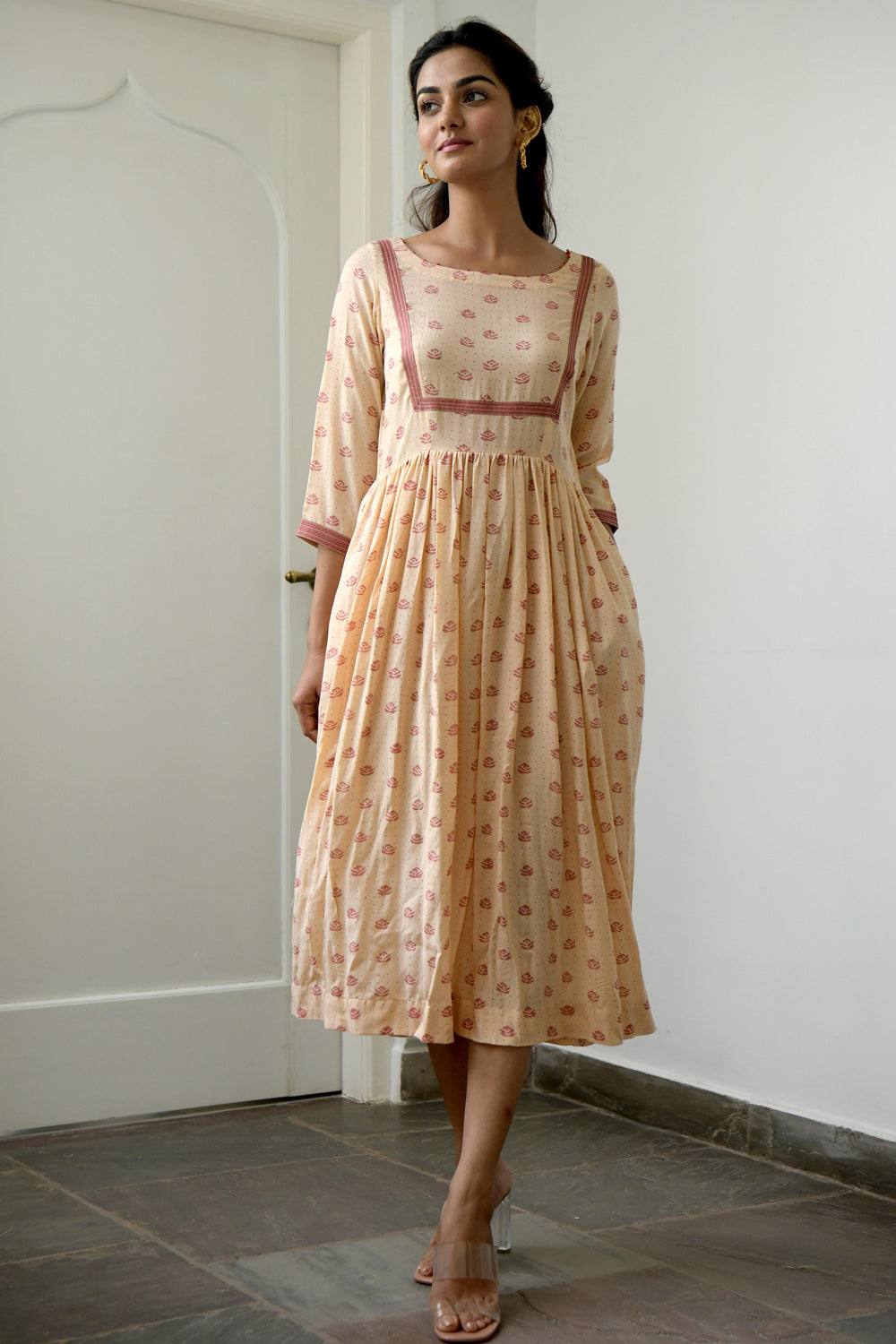Salmon & Peach Dress- M