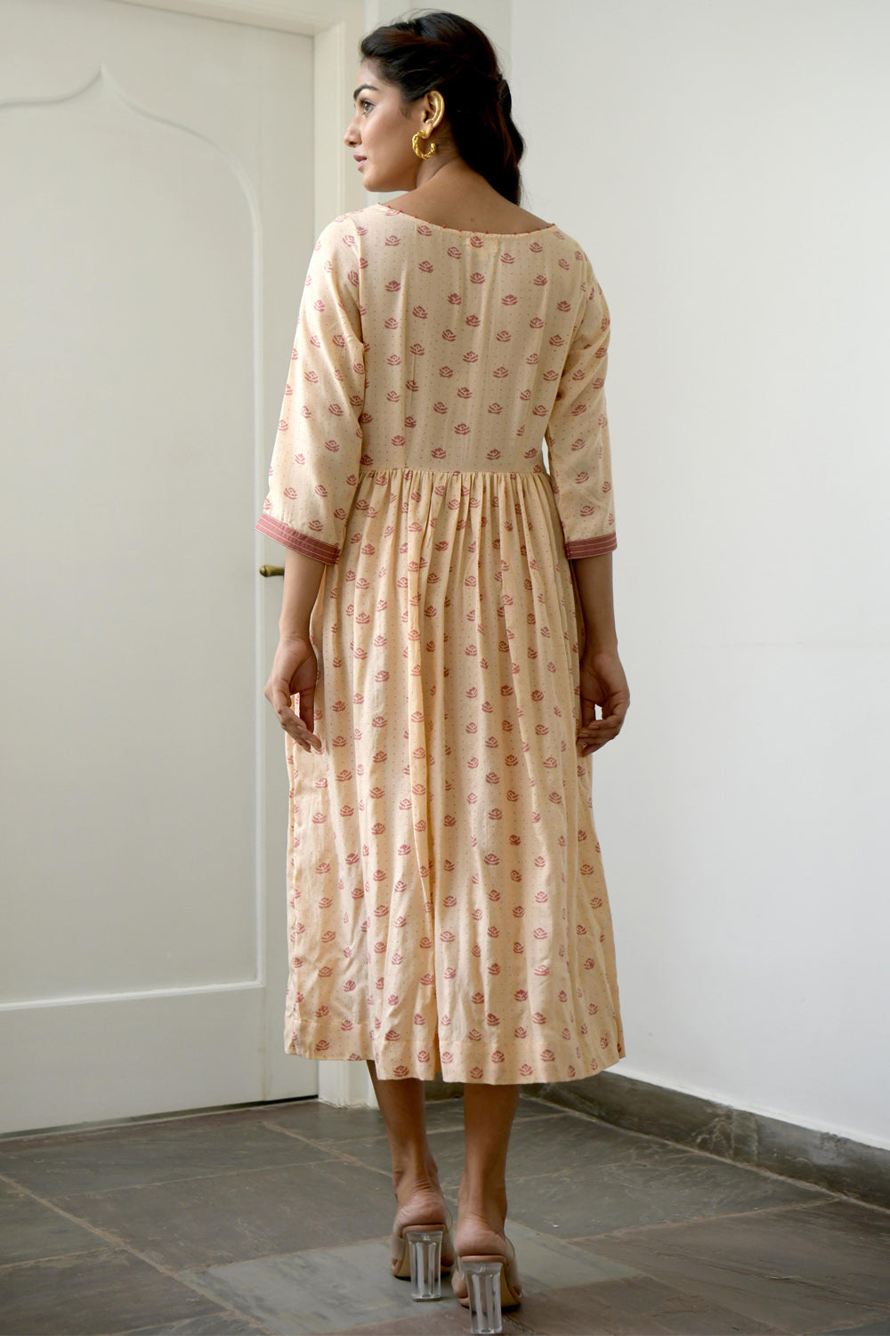 Salmon & Peach Dress- M