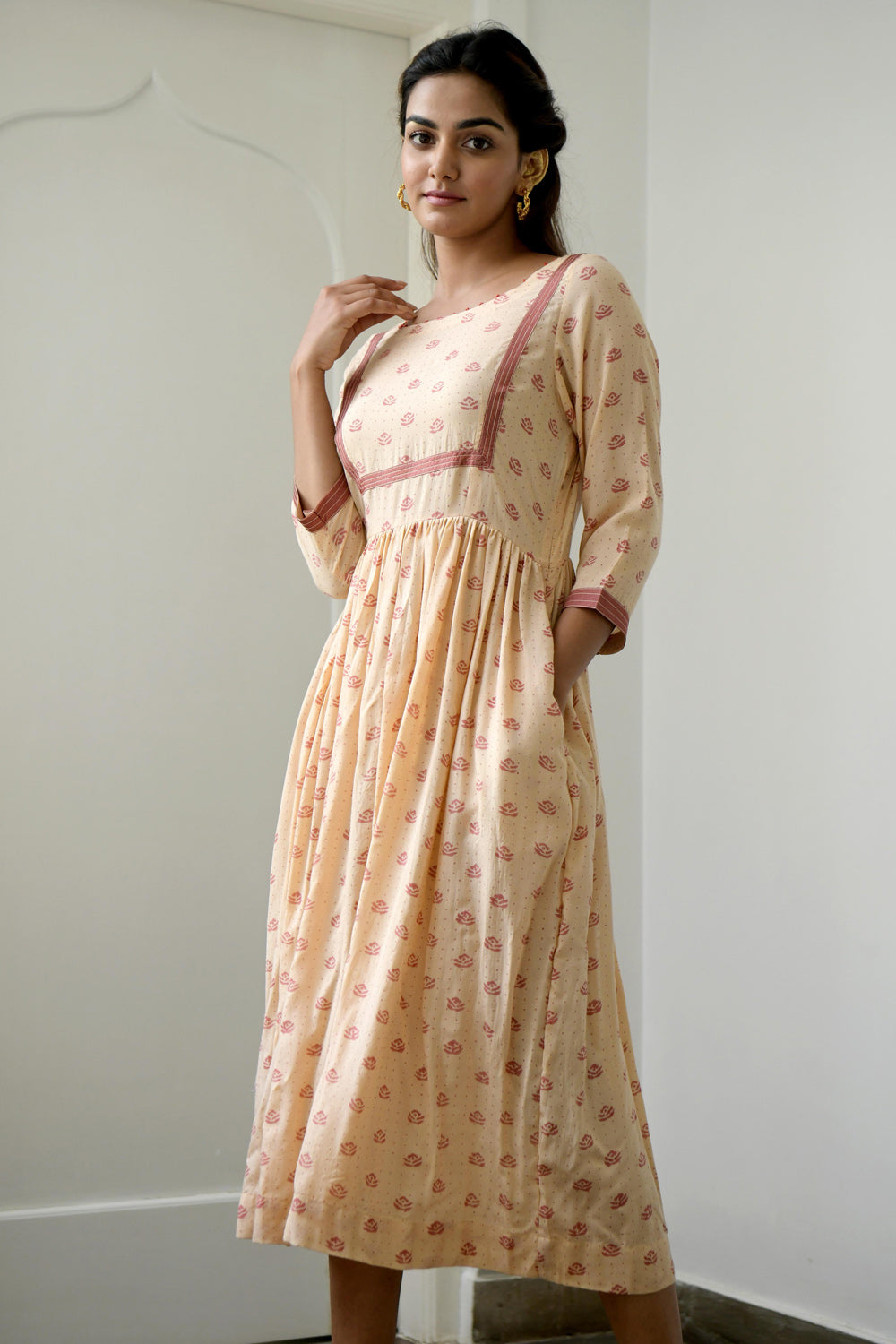 Salmon & Peach Dress- M
