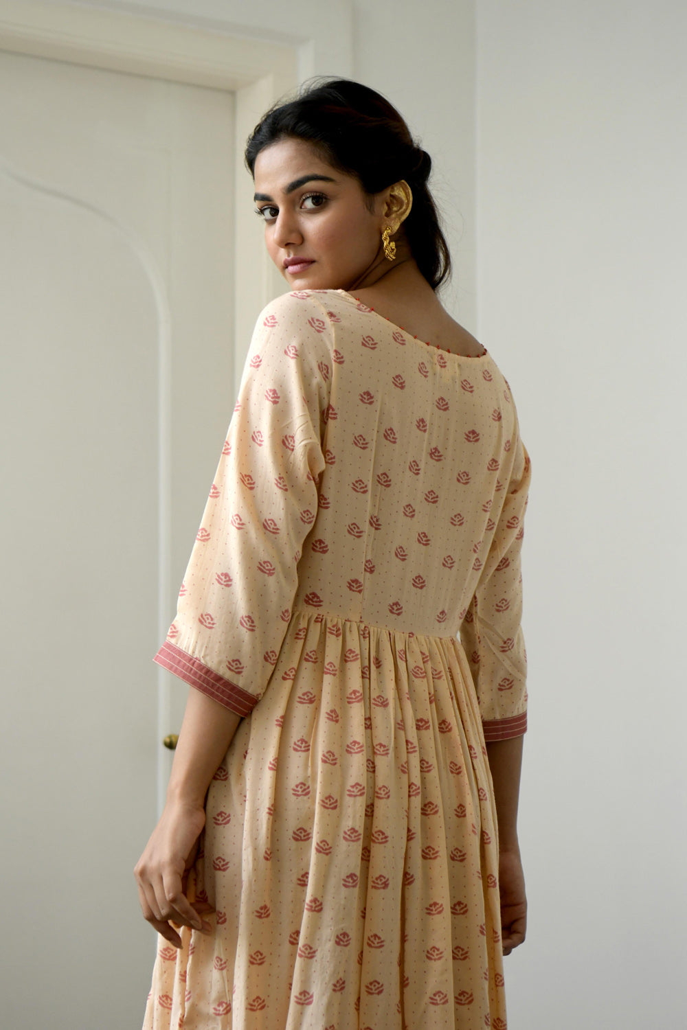 Salmon & Peach Dress- M