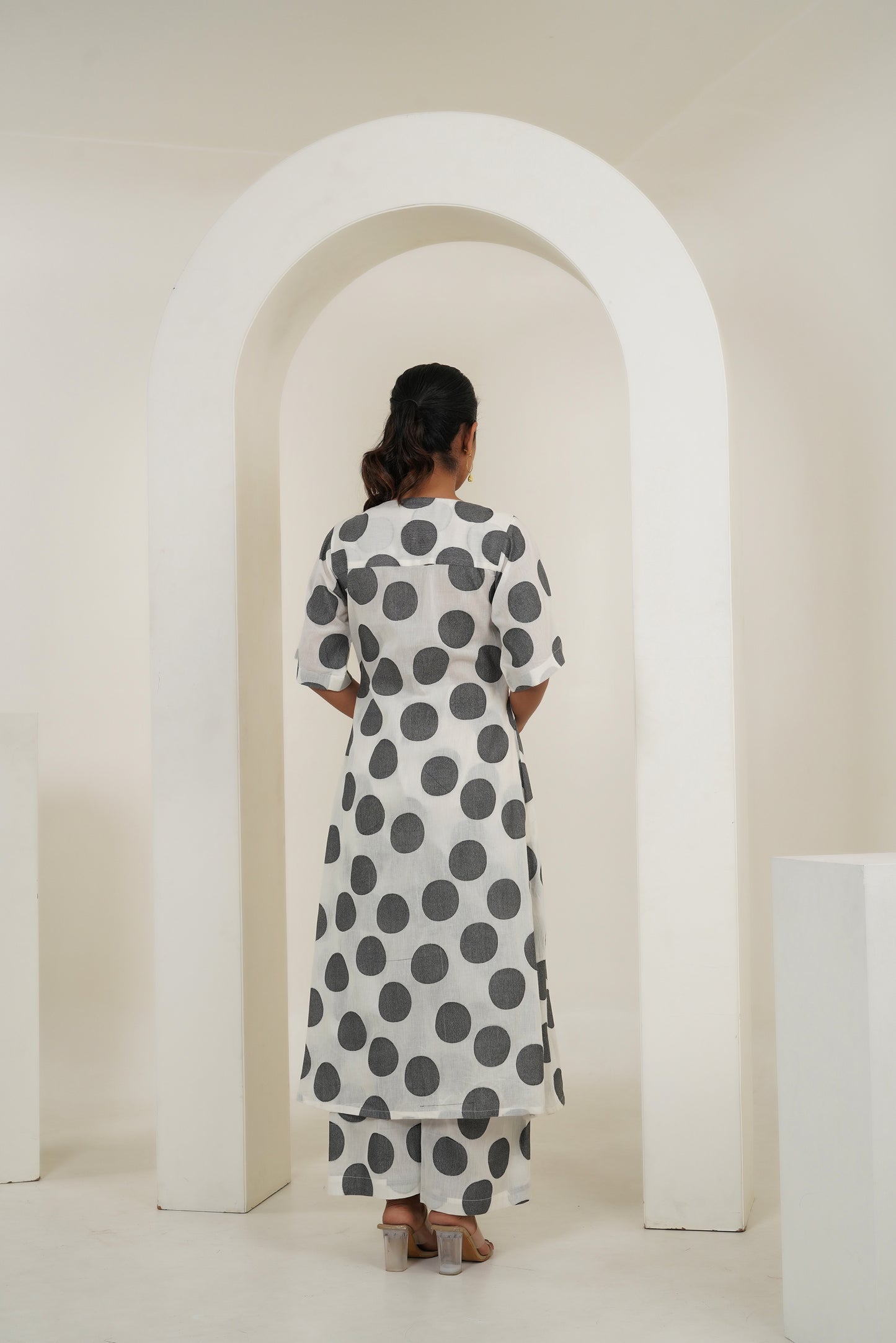 Polka Jamdani Co-ord