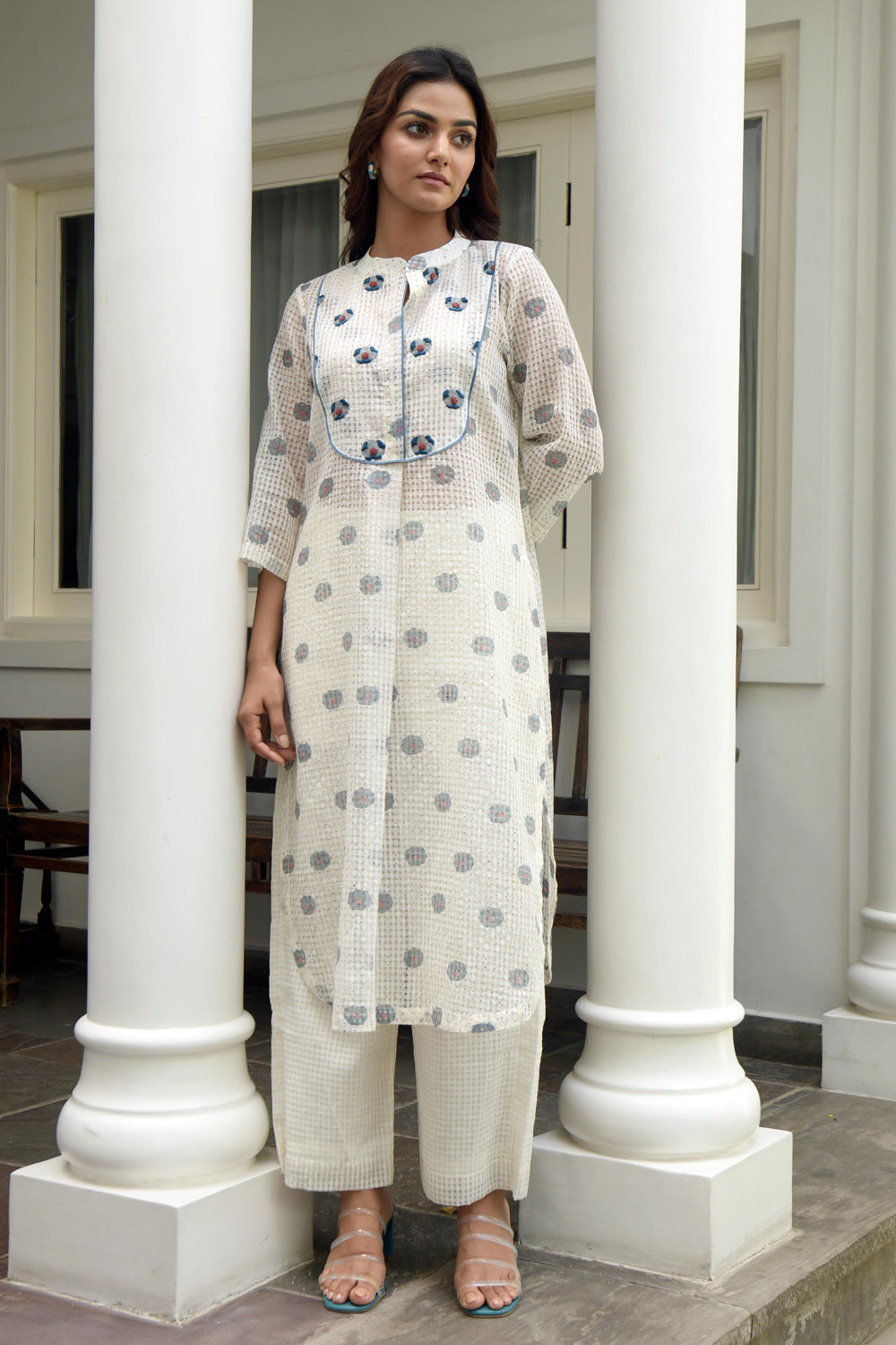 White Orchid Shirt Kurta