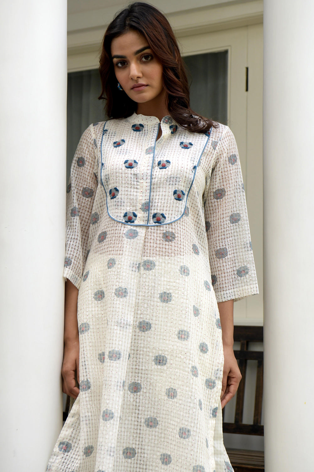 White Orchid Shirt Kurta