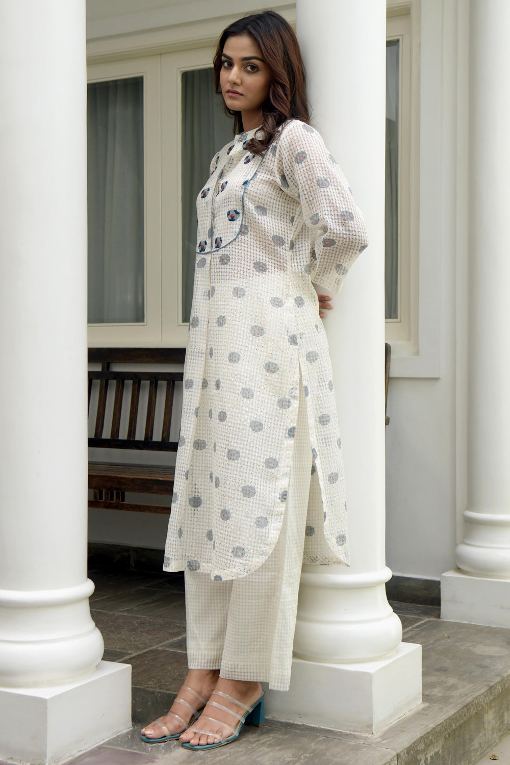 White Orchid Shirt Kurta