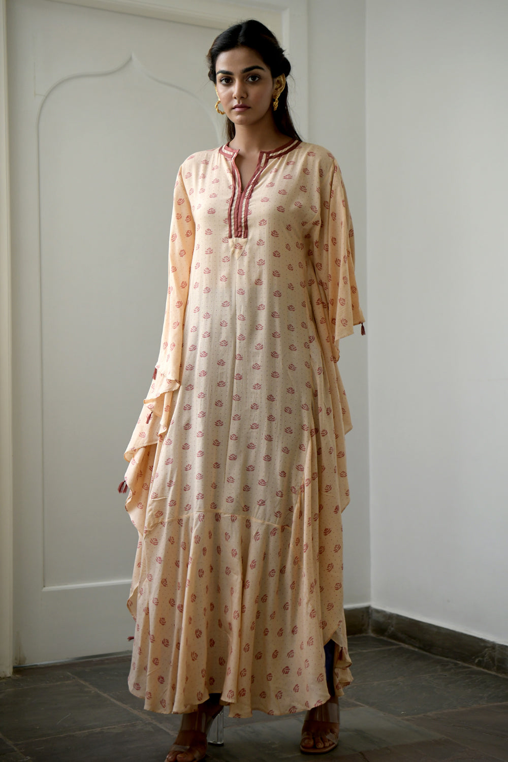 Salmon & Peach Kaftan