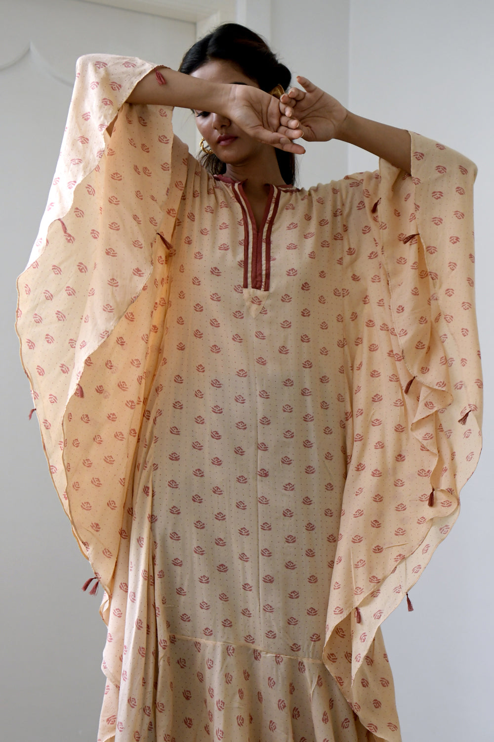 Salmon & Peach Kaftan