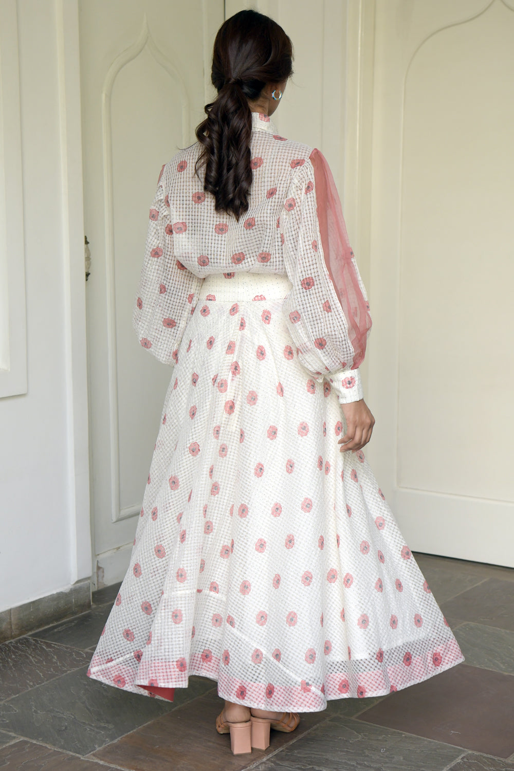 White poppy skirt
