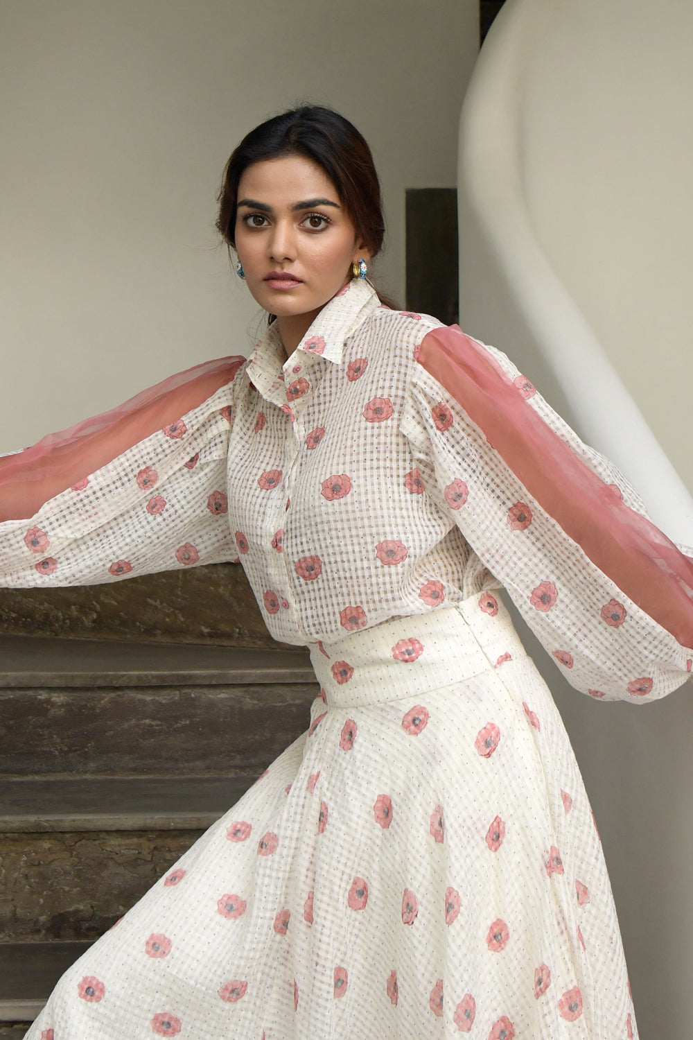 White poppy skirt