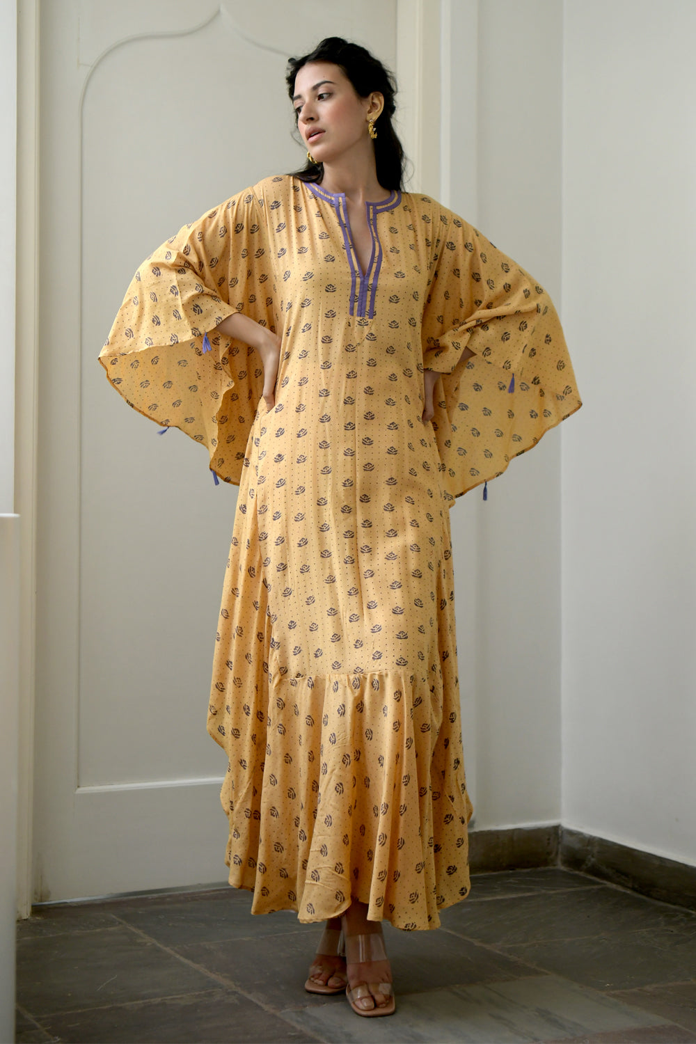 Lemon & Lilac Kaftan