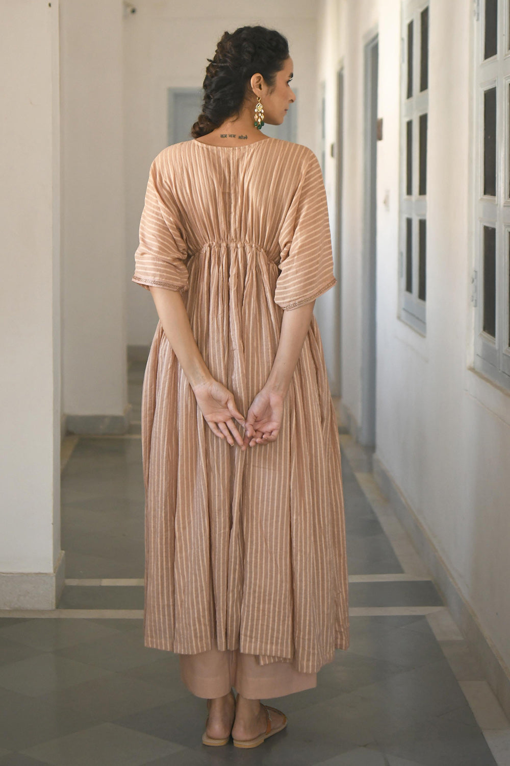 Ivory & Gold Kaftan Set - (set of 2)