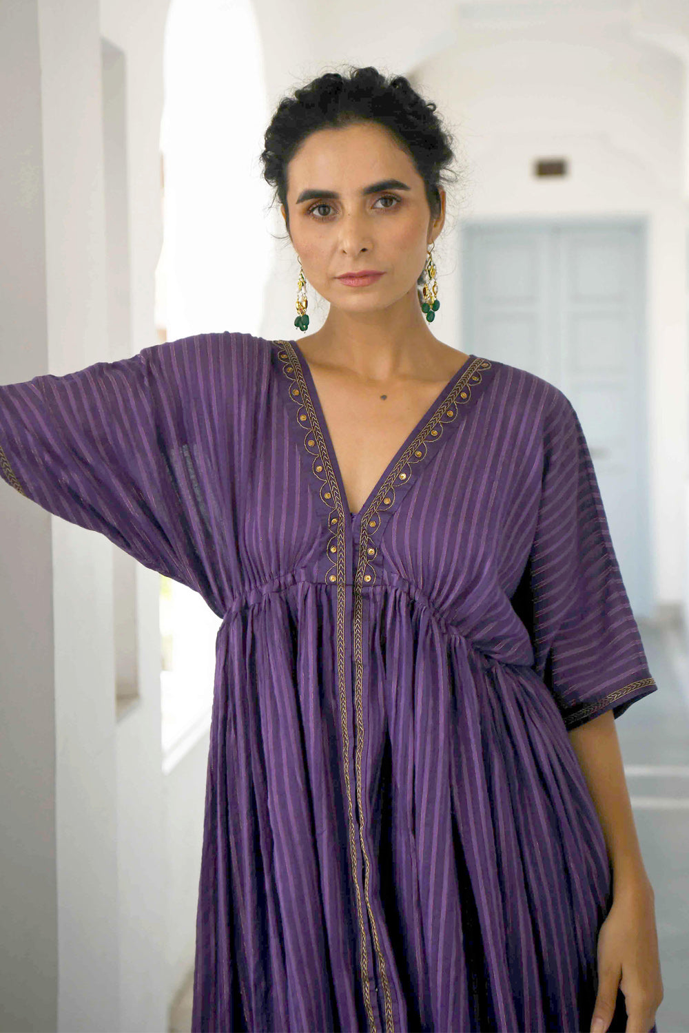 Dazzling Violet Kaftan Set (set of 2)
