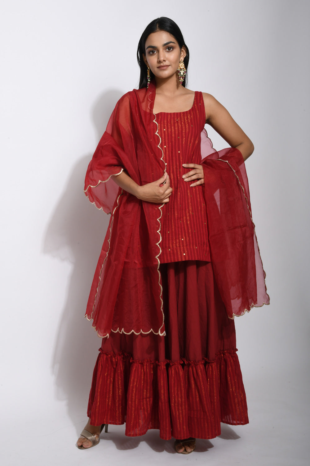 Crimson Red Kurta set