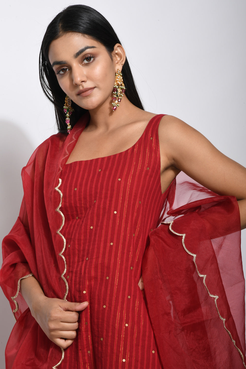 Crimson Red Kurta set