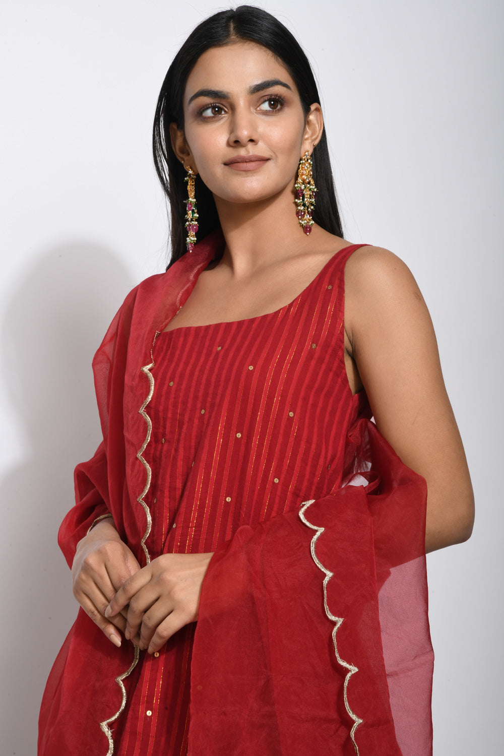 Crimson Red Kurta set