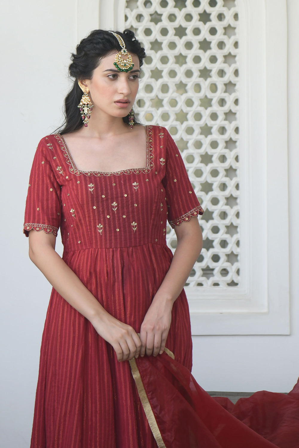 Cherry Sangria Kurta Set (set of 3)