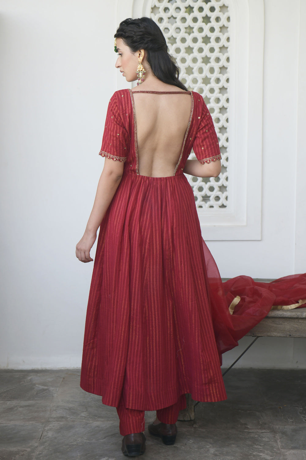 Cherry Sangria Kurta Set (set of 3)