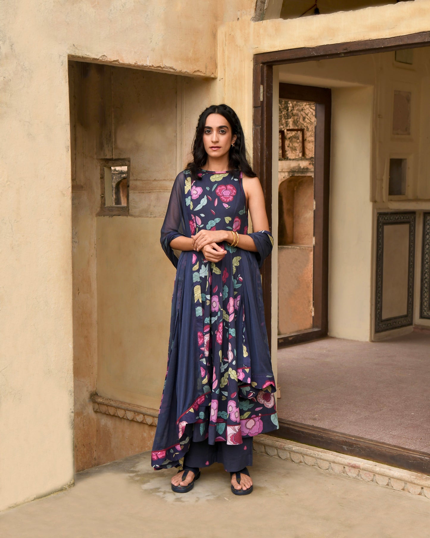 Berry Bloom Kurta Set