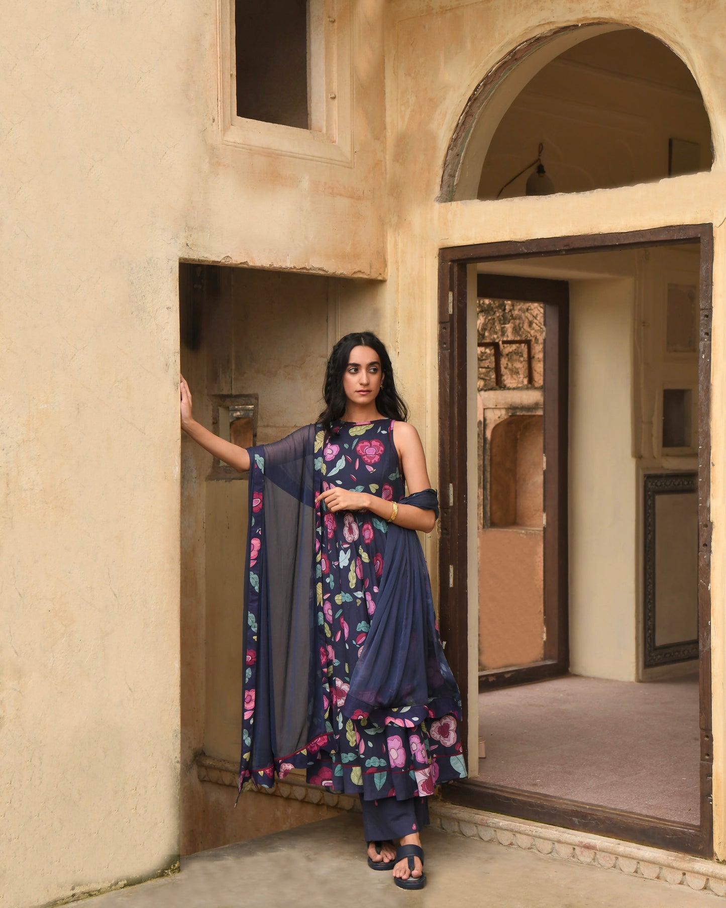 Berry Bloom Kurta Set