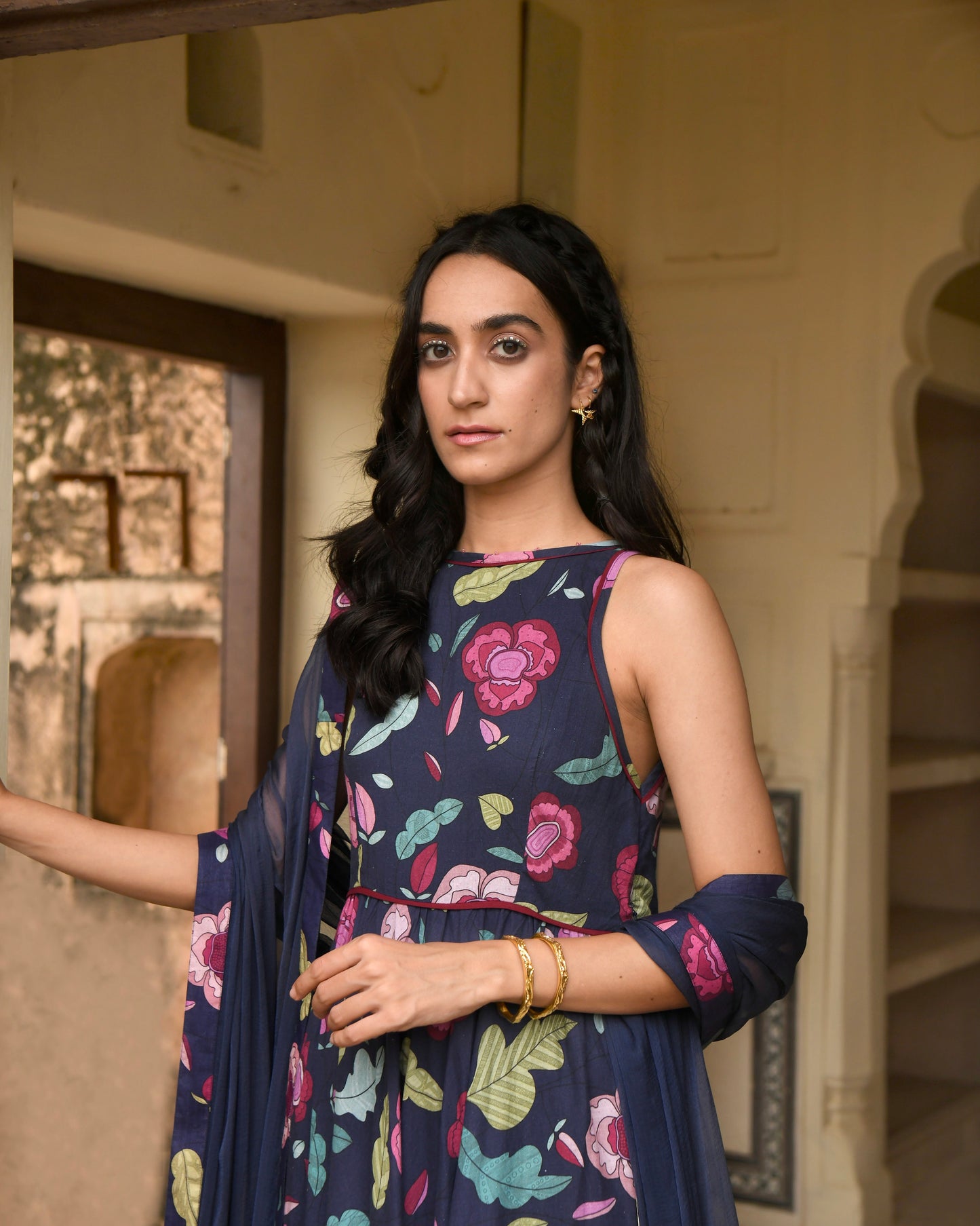 Berry Bloom Kurta Set