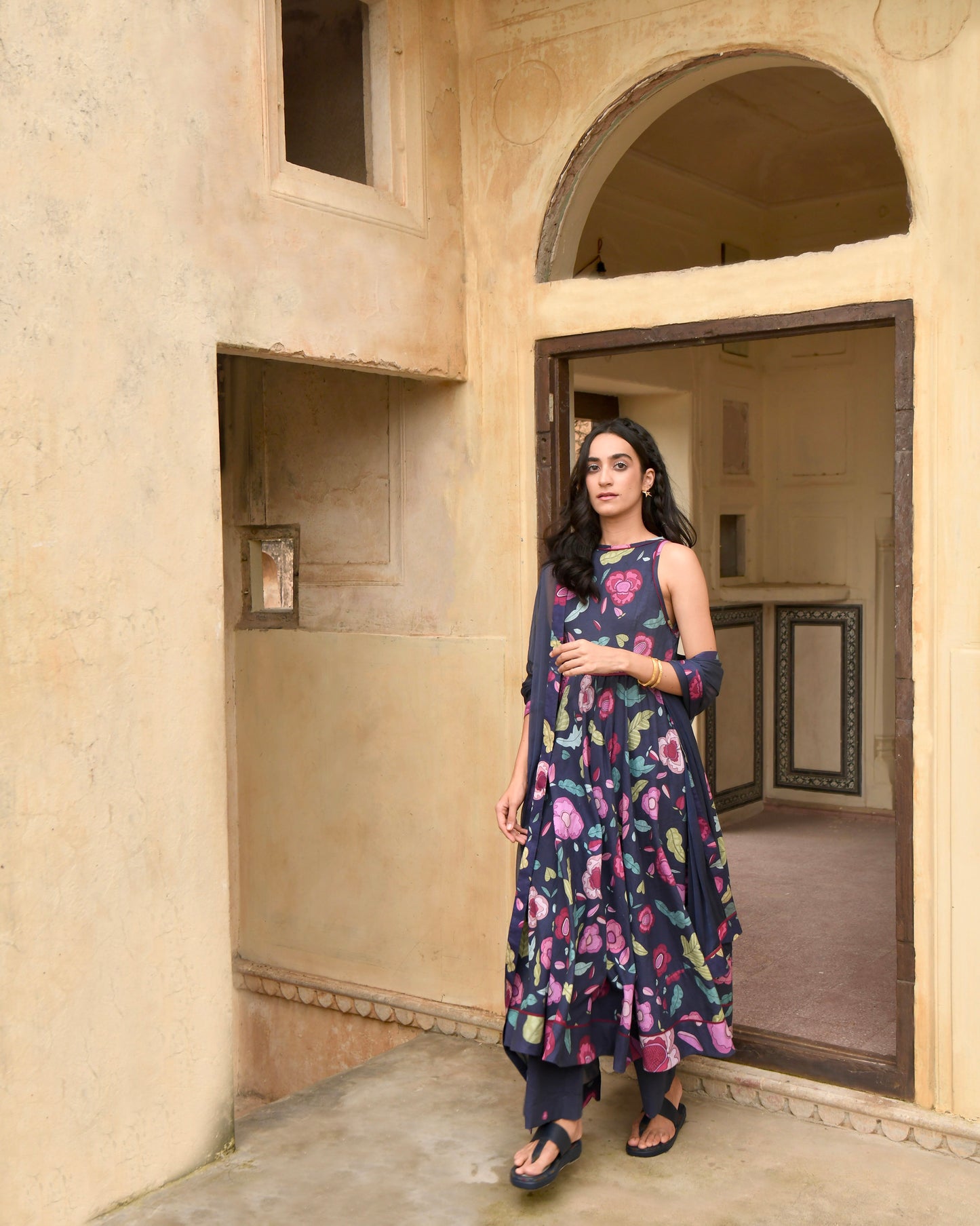 Berry Bloom Kurta Set