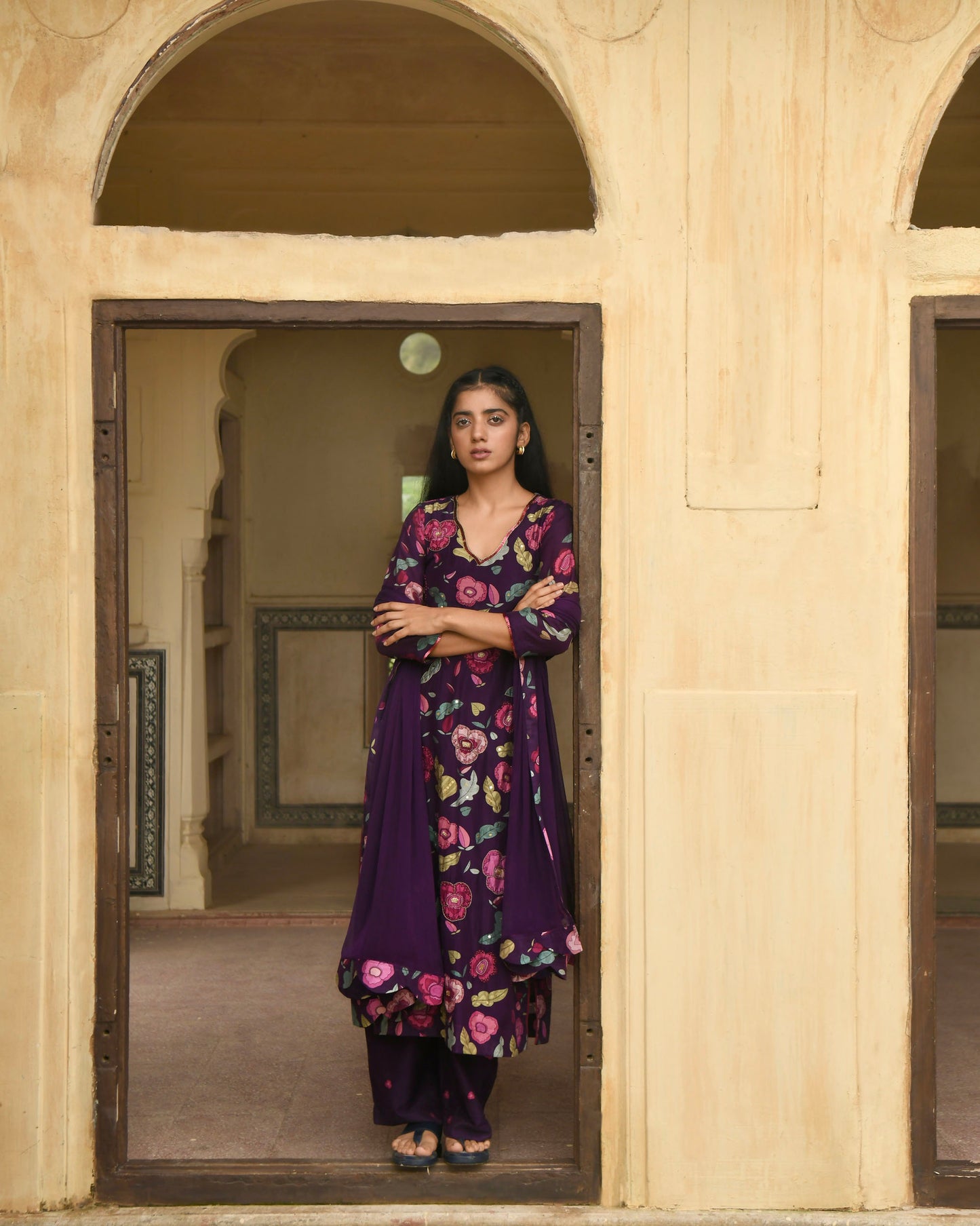 Orchid Wine Kurta Set