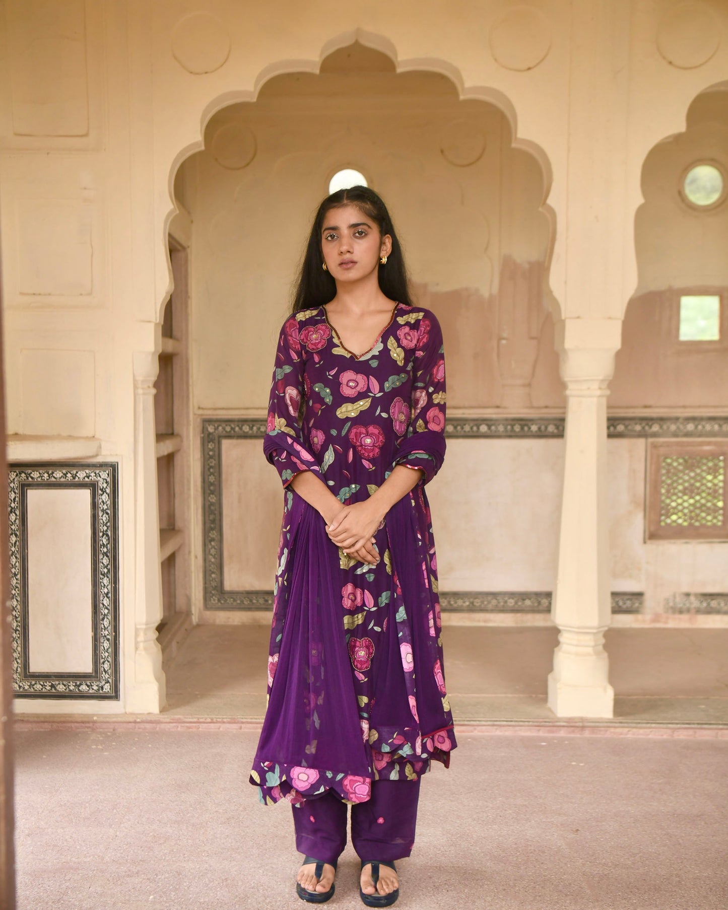 Orchid Wine Kurta Set