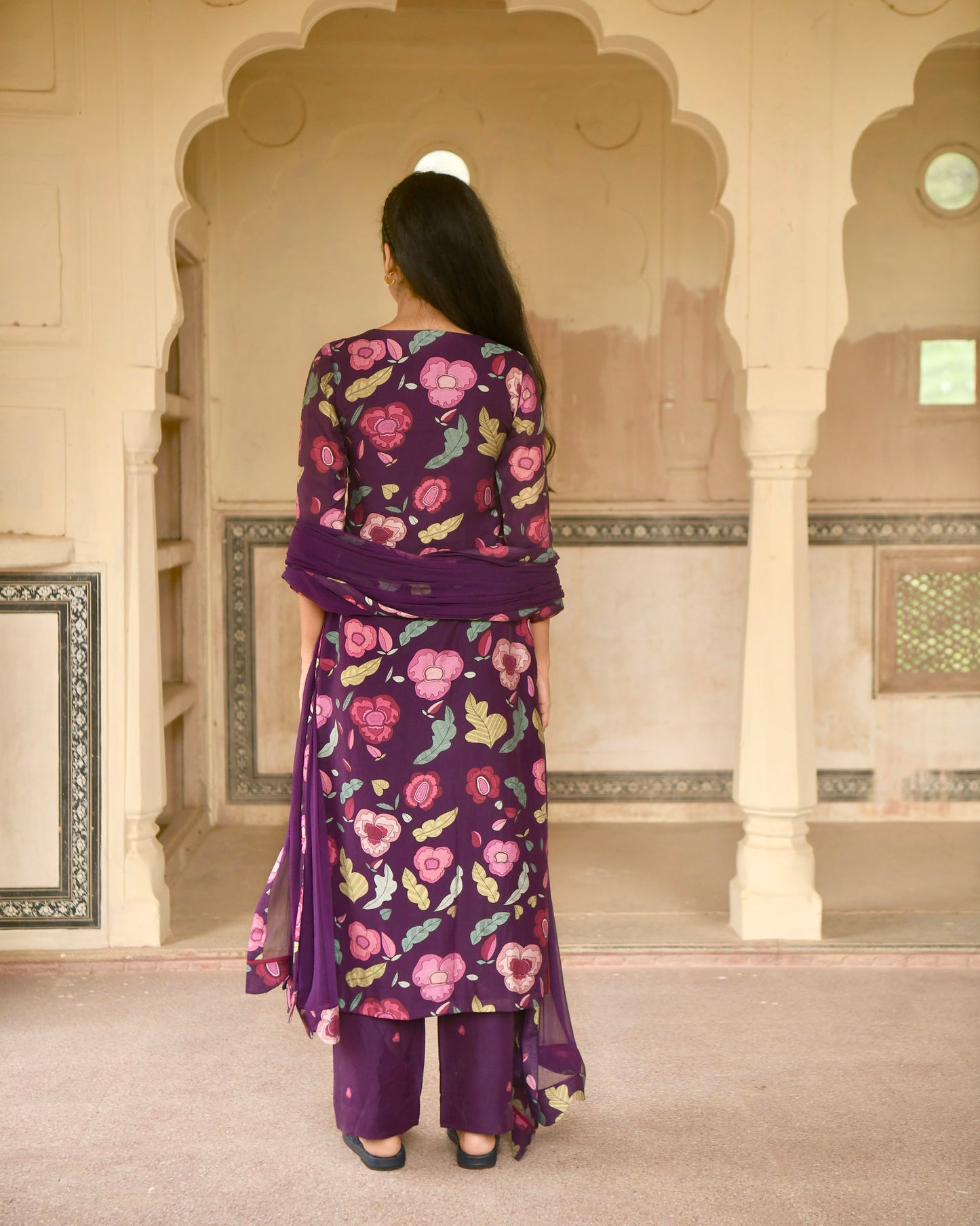 Orchid Wine Kurta Set