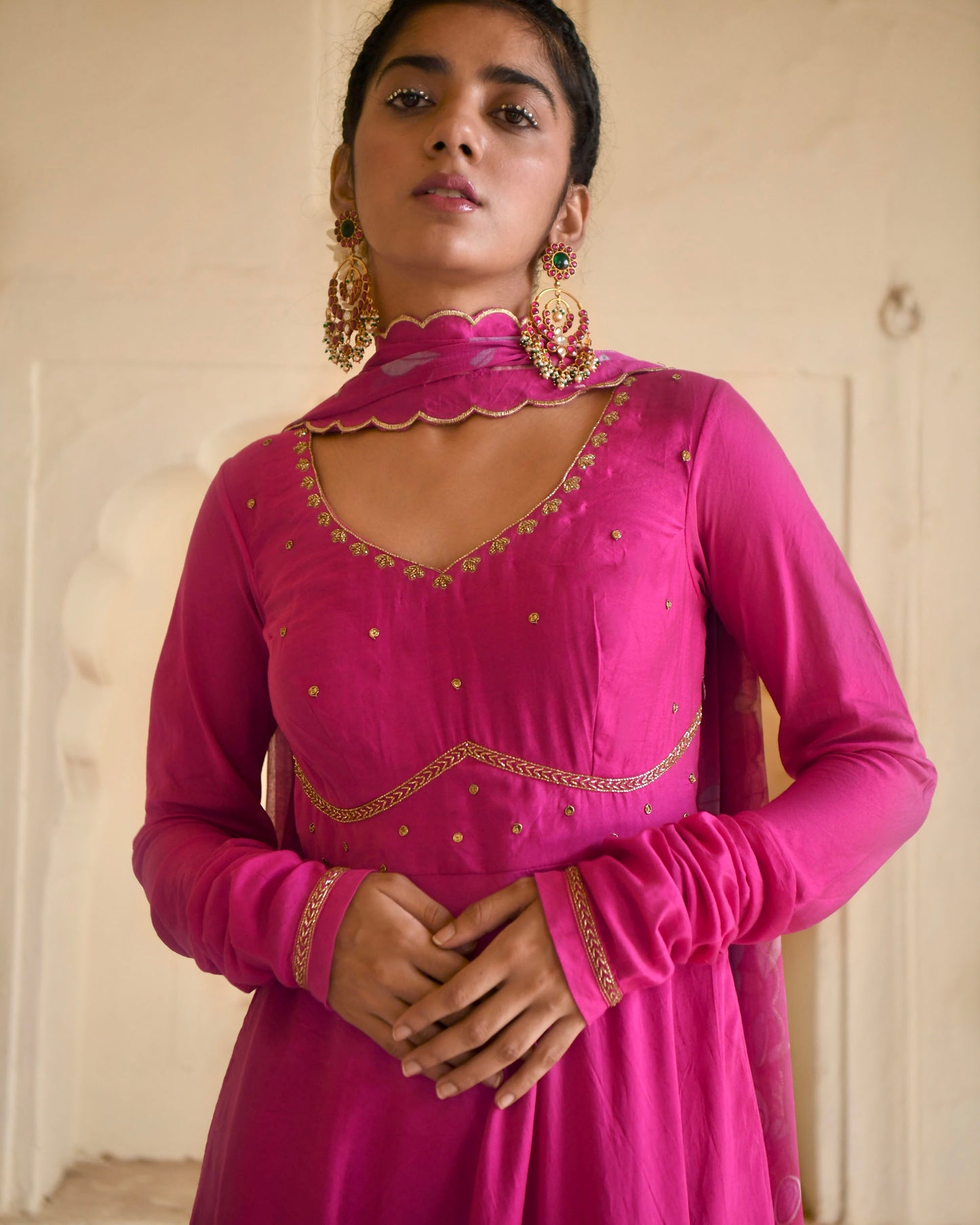Flamingo Pink Kurta Set