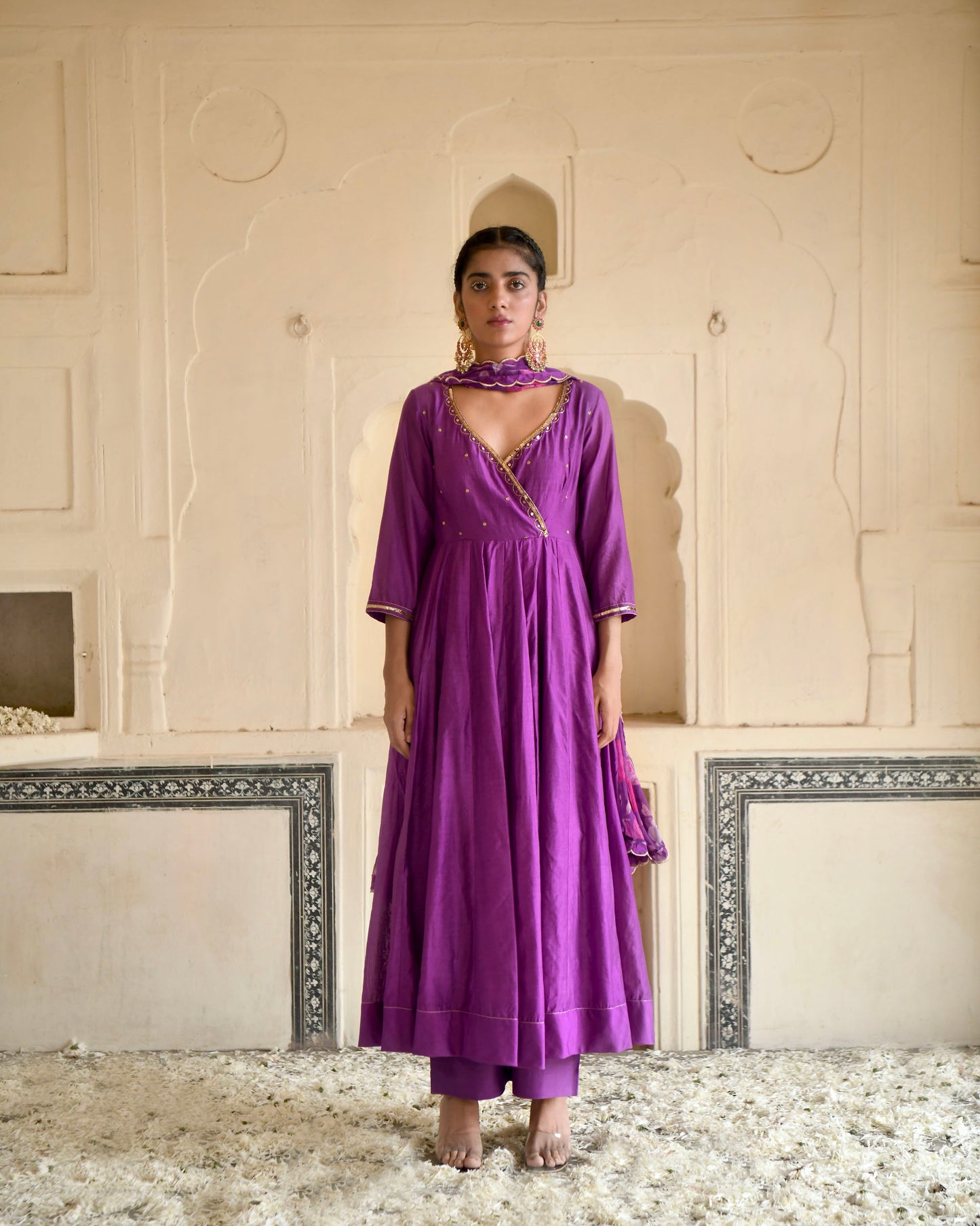Russian Violet Kurta Set