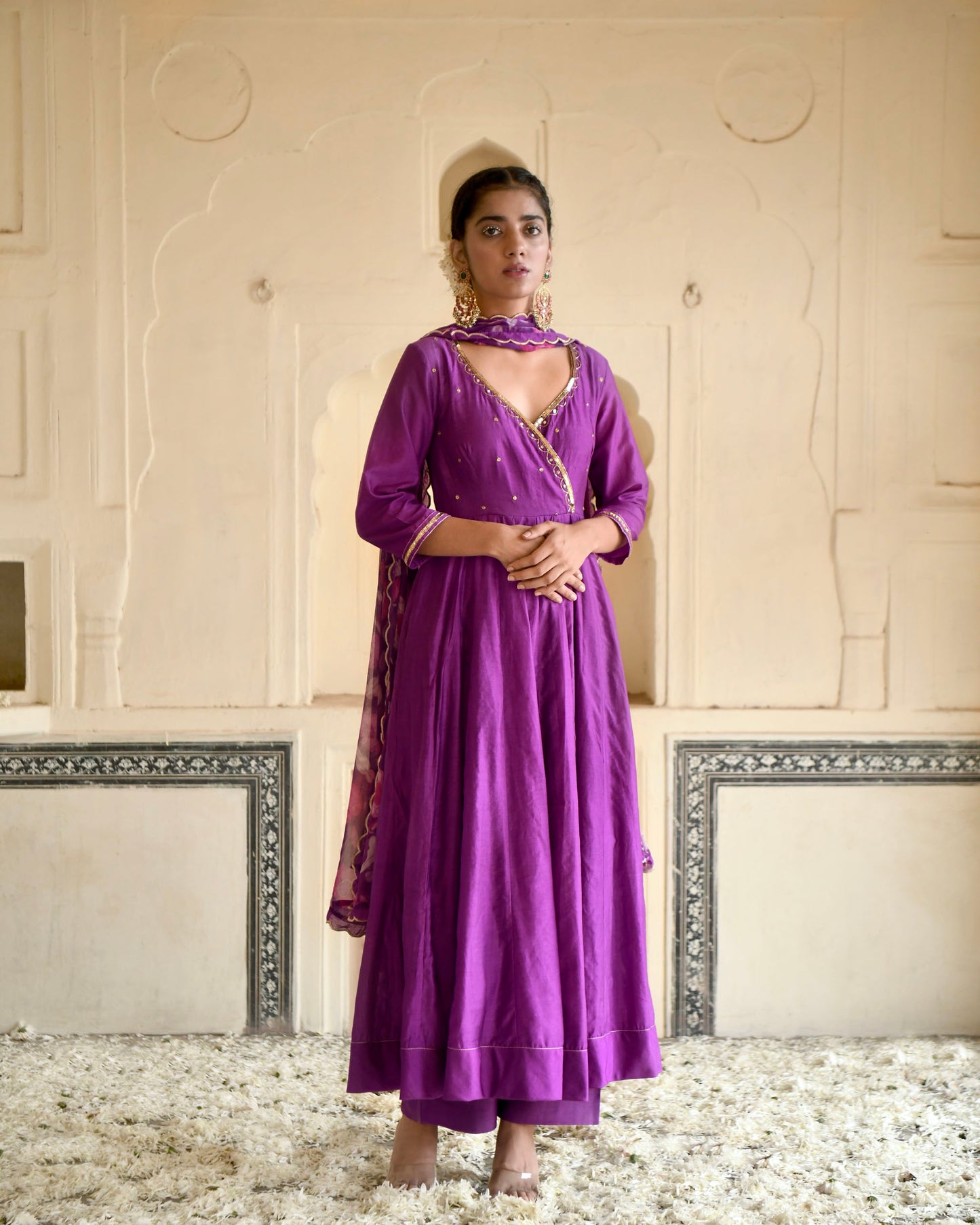 Russian Violet Kurta Set