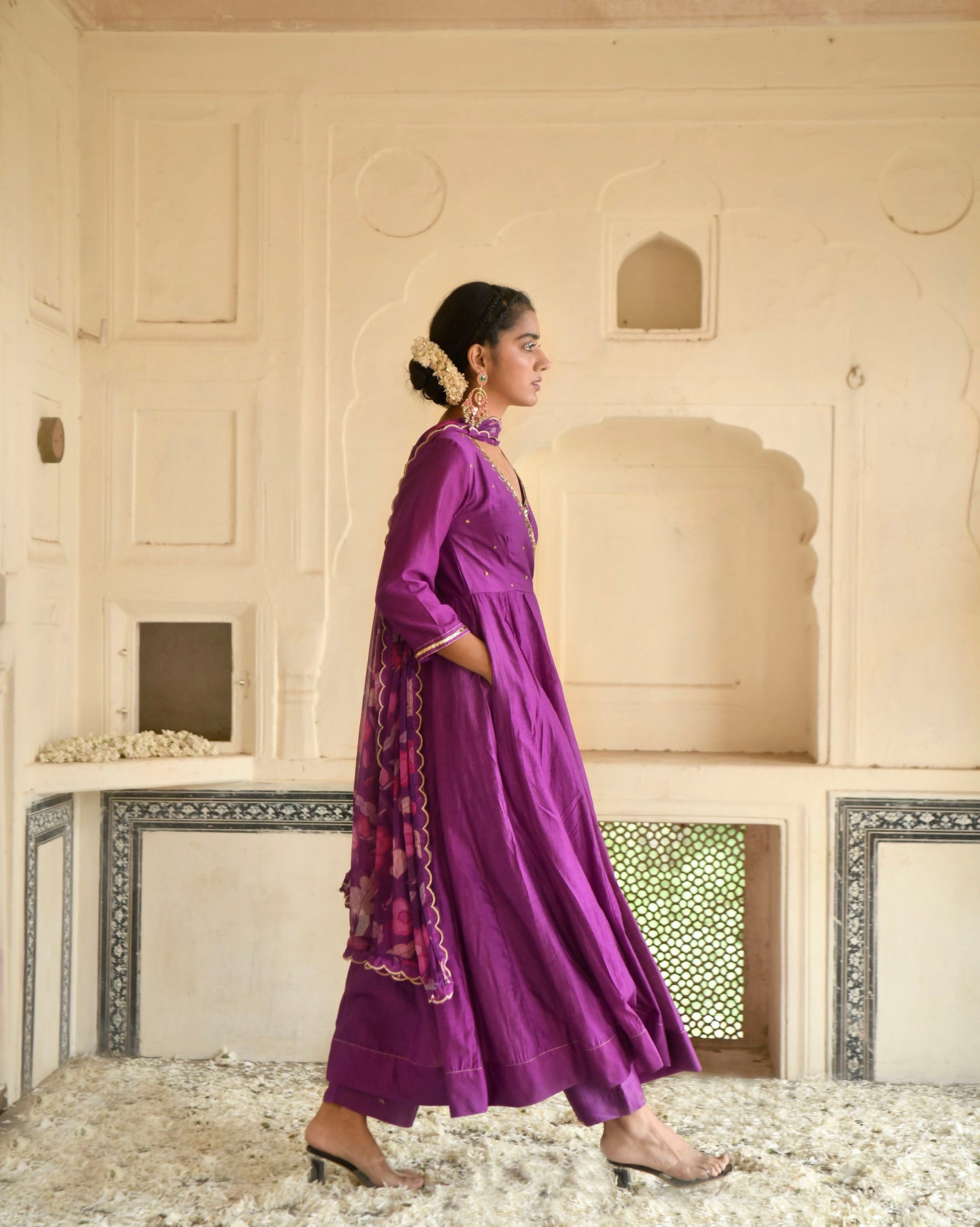 Russian Violet Kurta Set