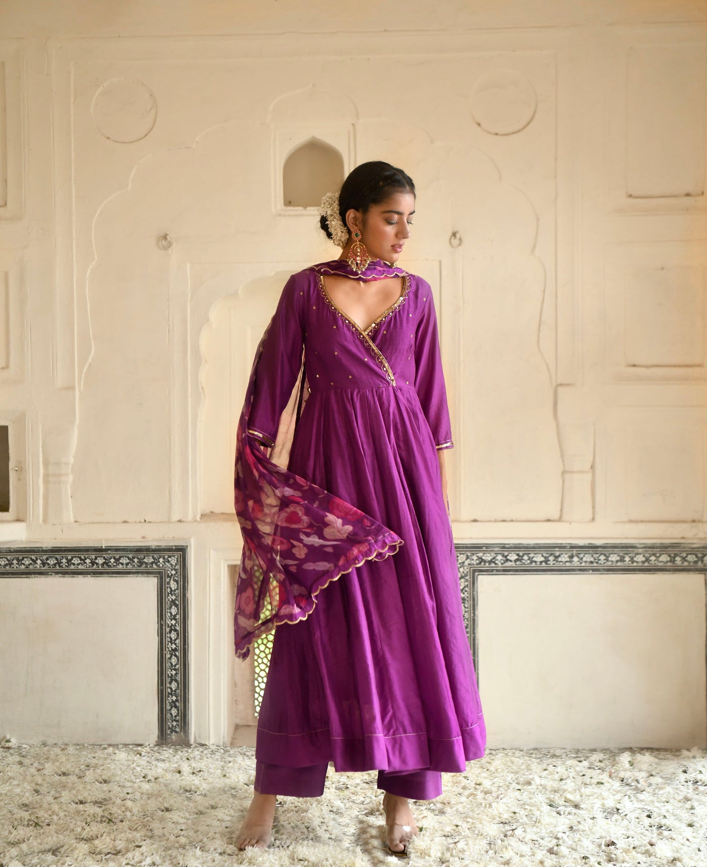 Russian Violet Kurta Set