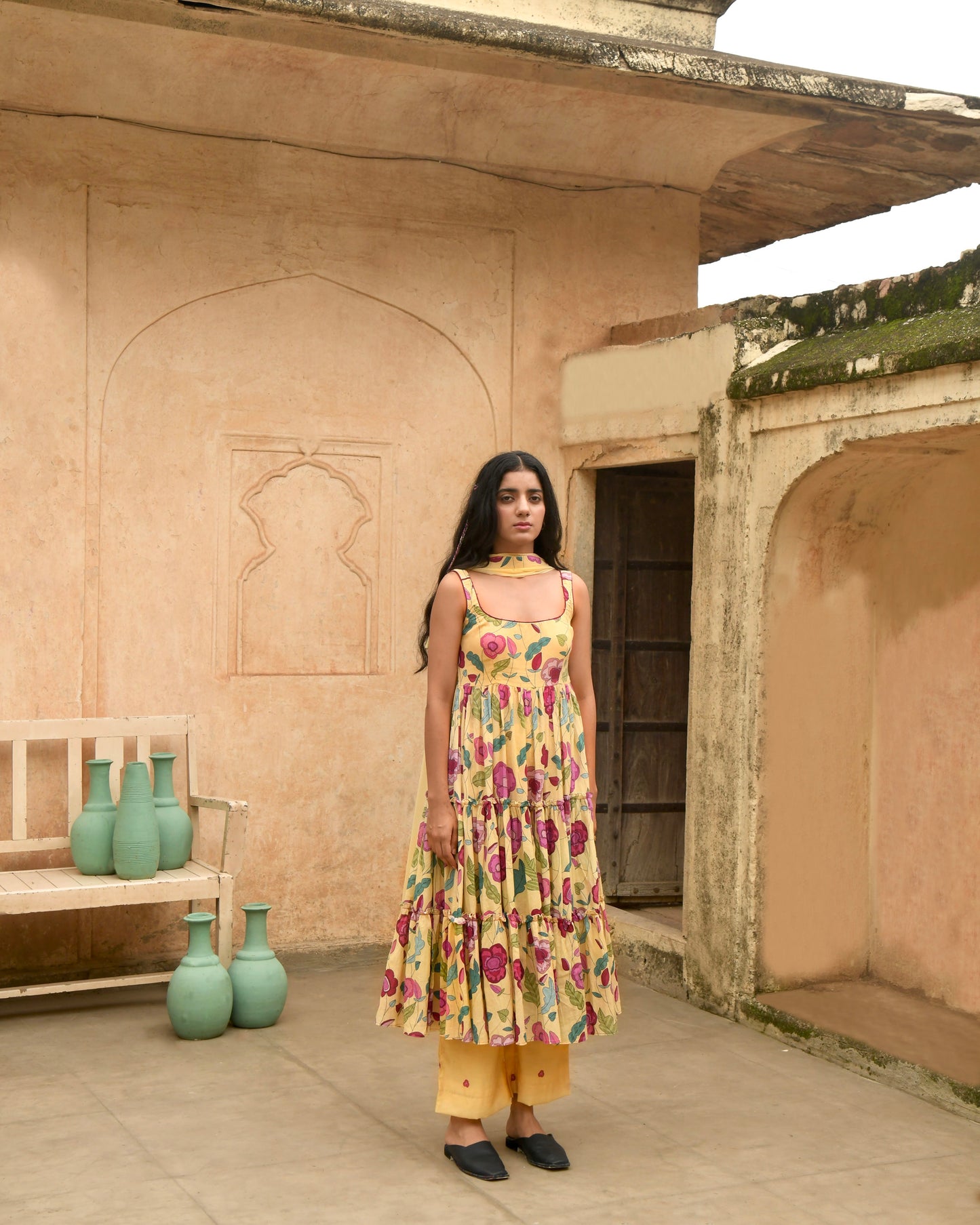 Grapefruit Kurta Set