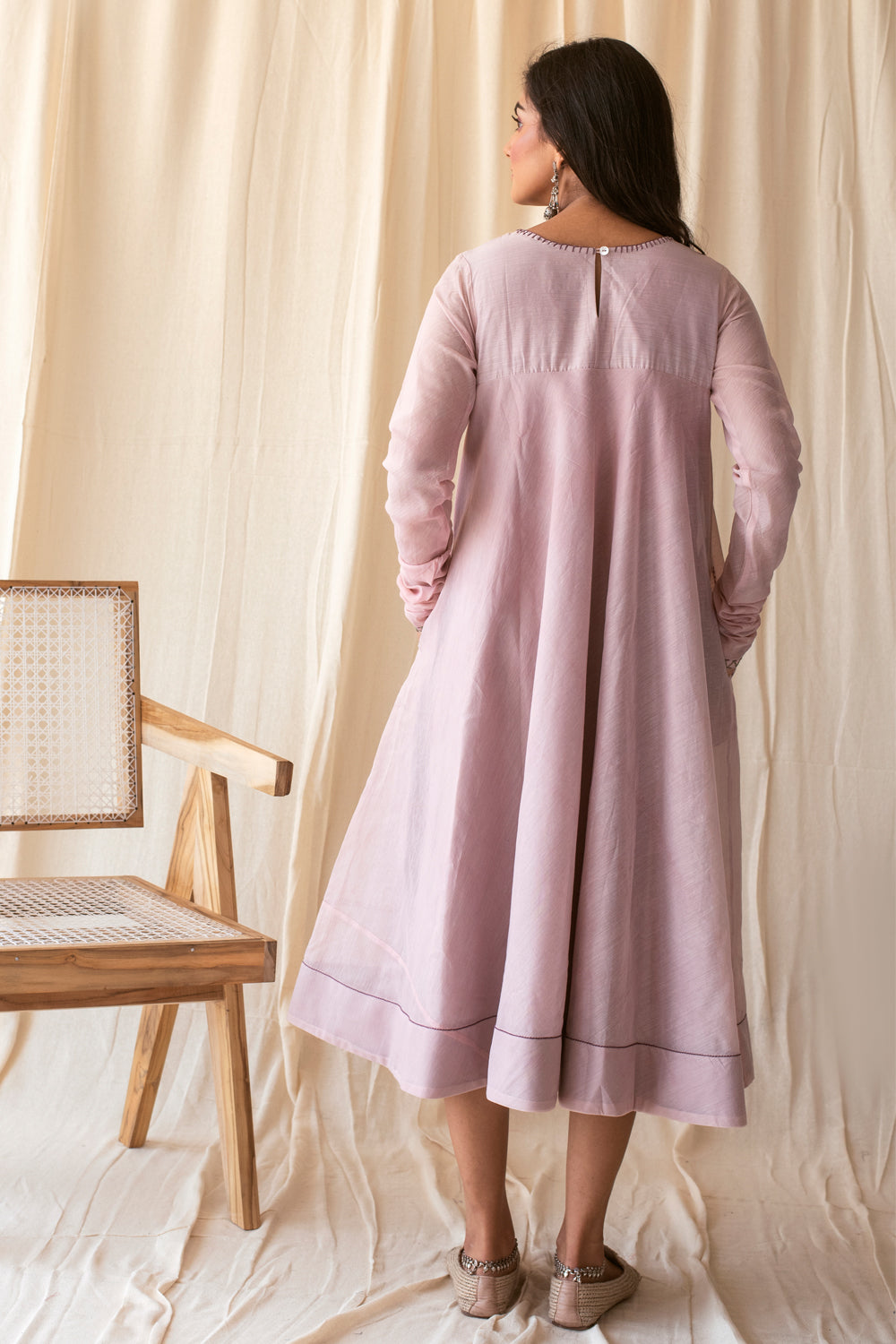 Plum Bias Cut Dress