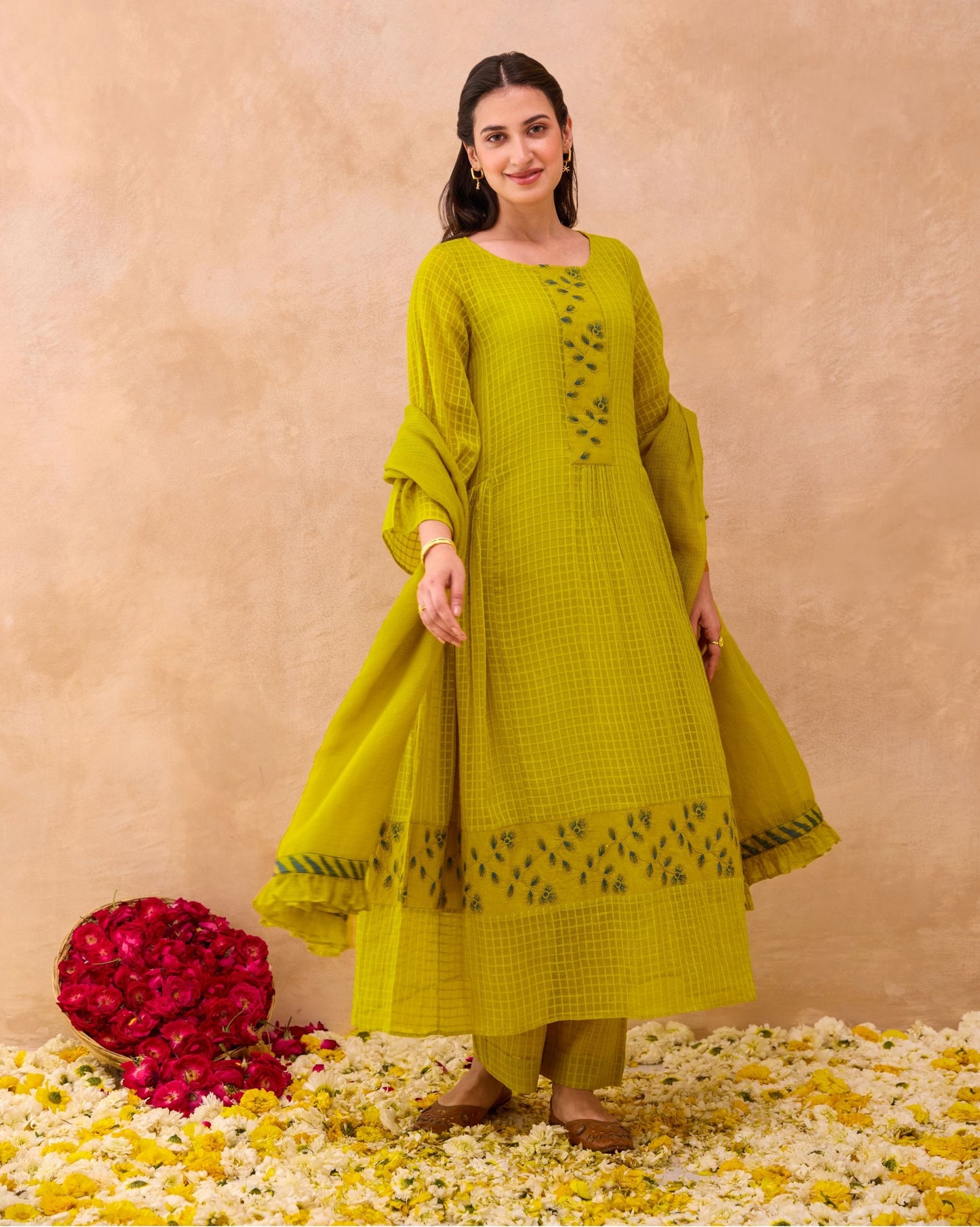 Amber Bloom Kurta Set