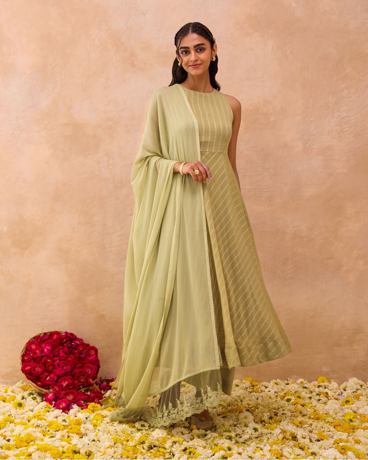 Olive Mist Kurta Set