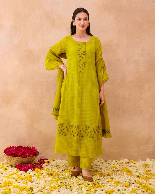 Amber Bloom Kurta Set