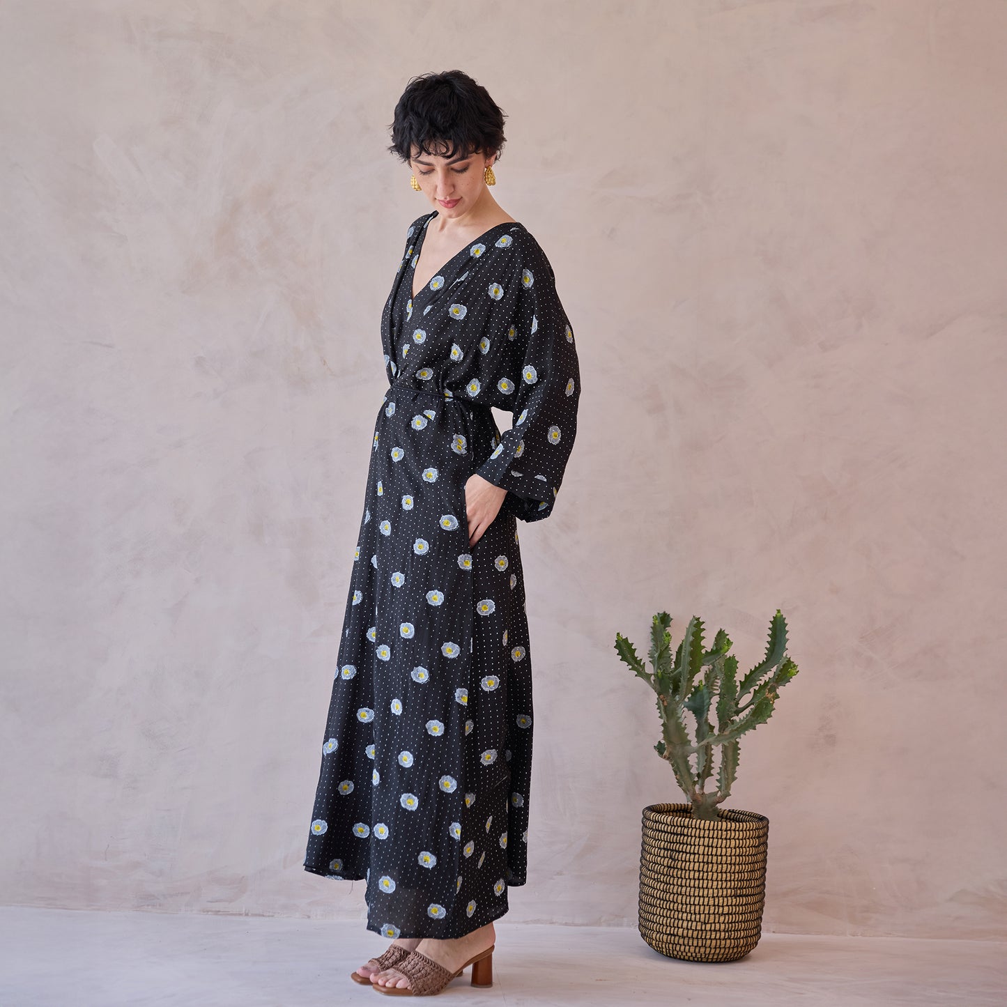 Daisy Drift Kaftan Dress