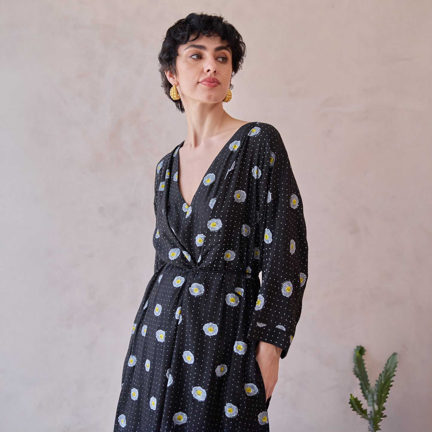 Daisy Drift Kaftan Dress