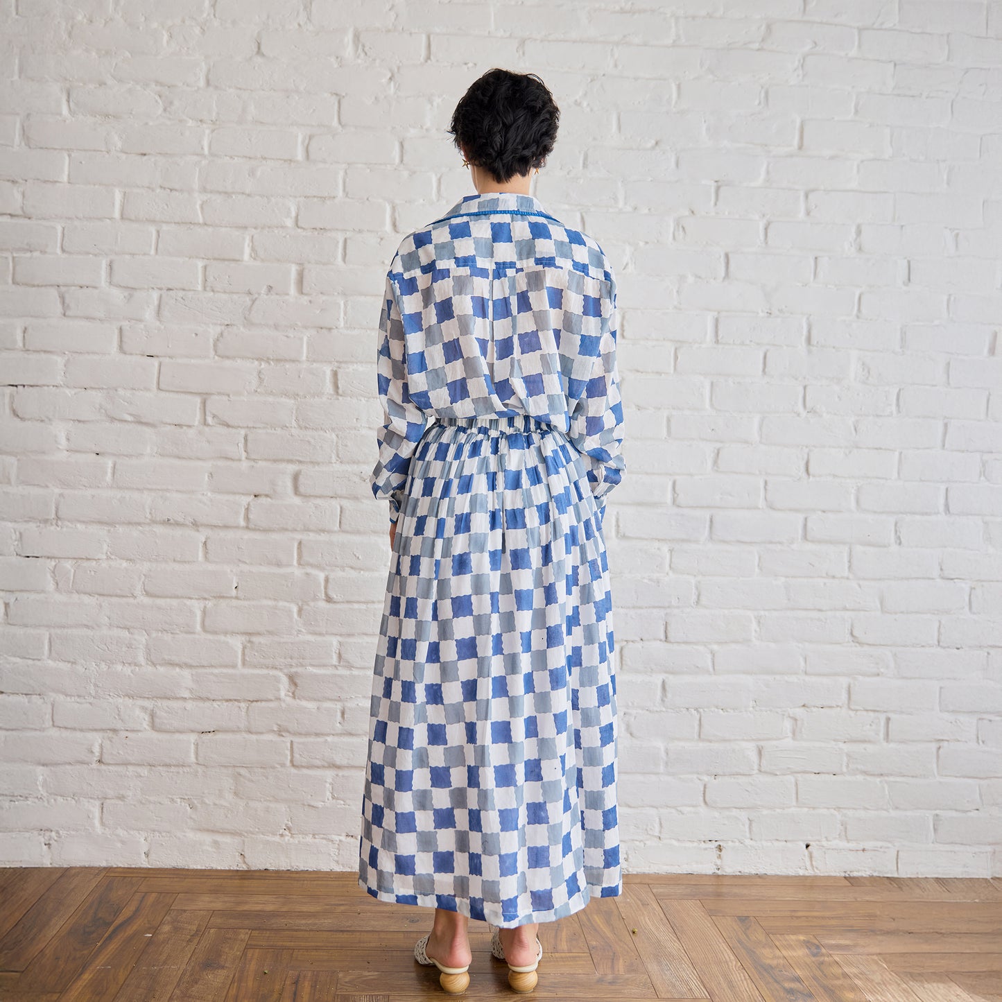 Blue Pixel Skirt