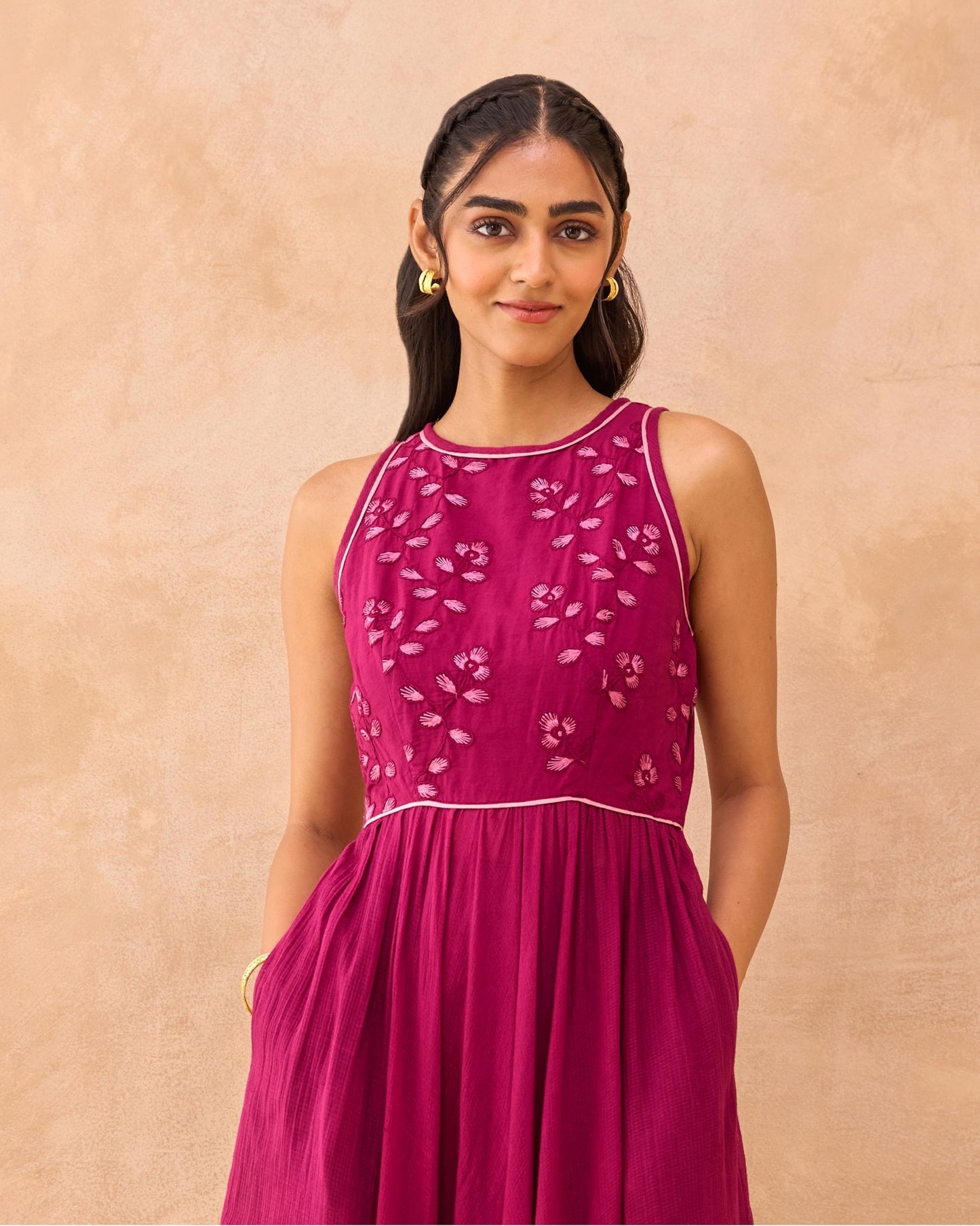 Magenta Meadow Dress