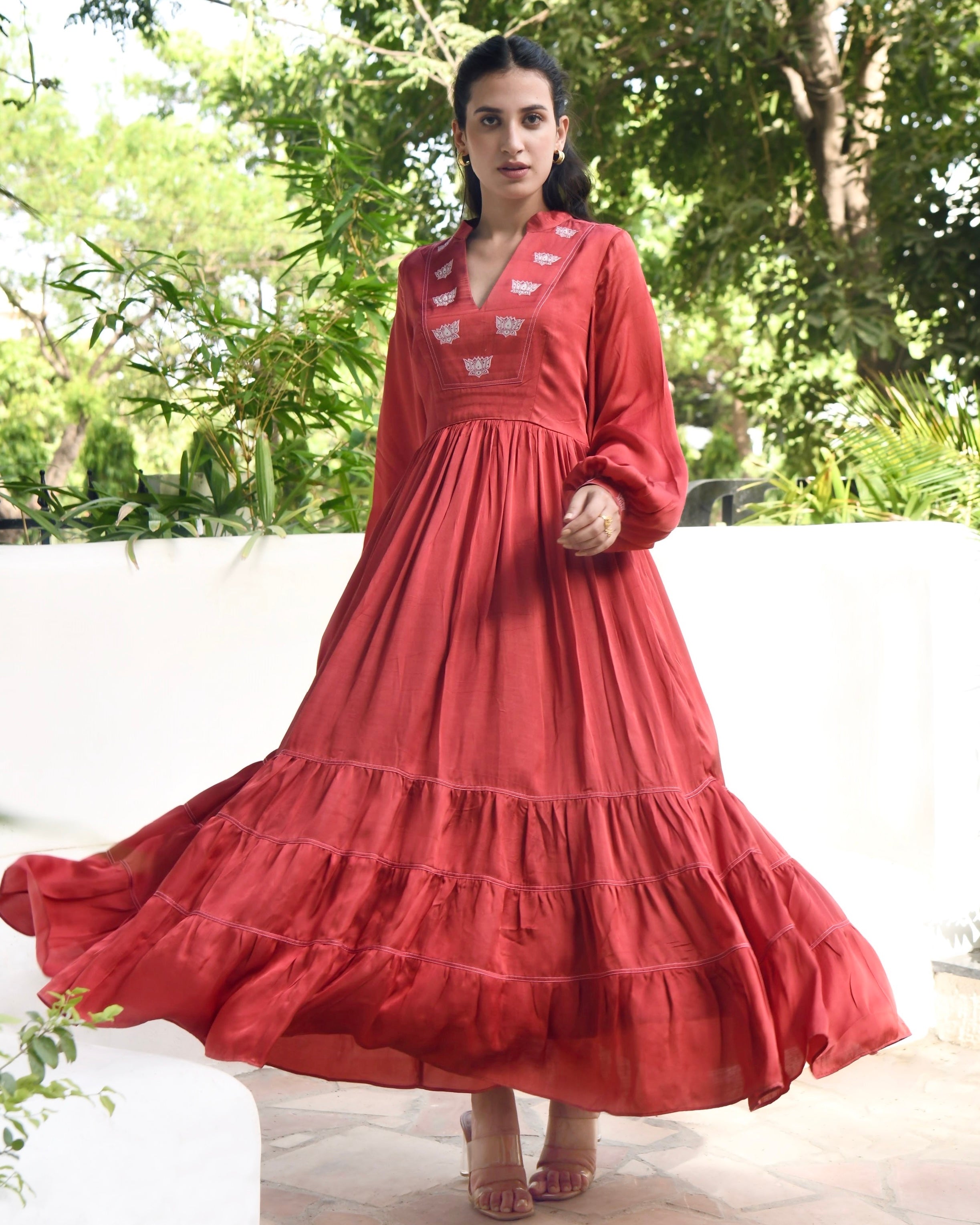 Very Beautiful Newly Wed Bride Red Colour Suit| Red Dress/Gown/Anarkali/ Frock/Sharara/Gharara Design | Different color dress, Gowns dresses, Formal  dresses long